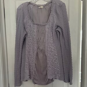 Meadow Rue Lavender Scoop Neck Sweater